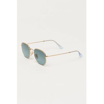 Ochelari de soare unisex cu lentile in degrade - Auriu -