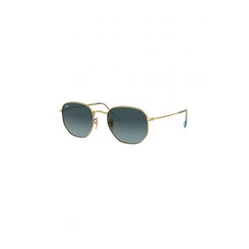 Ochelari de soare unisex cu lentile in degrade - Auriu -