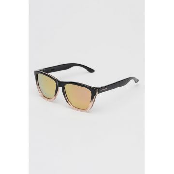 Ochelari de soare unisex cu lentile polarizate - Negru/Piersica
