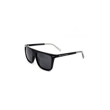 Ochelari de soare unisex dreptunghiulari polarizati - Negru