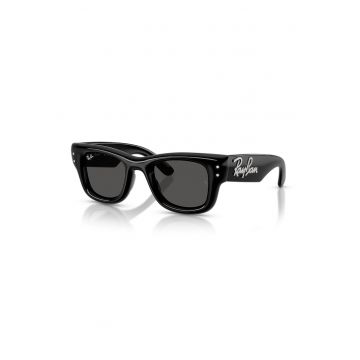 Ochelari de soare wayfarer unisex cu strasuri - Negru