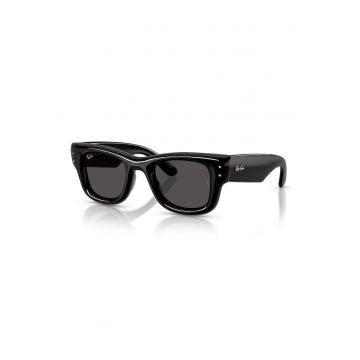 Ochelari de soare wayfarer unisex - Negru