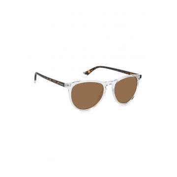 Ochelari soare pantos cu lentile polarizate - Maro/Transparent
