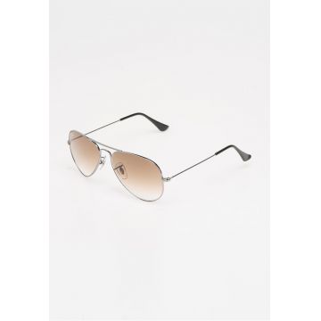 Ochelari de soare argintii Aviator - Argintiu -