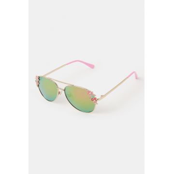 Ochelari de soare aviator - Auriu/Roz
