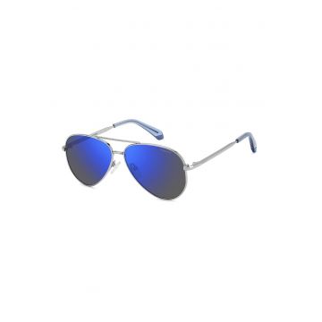 Ochelari de soare aviator polarizati - Albastru/Argintiu