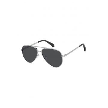 Ochelari de soare aviator polarizati - Argintiu