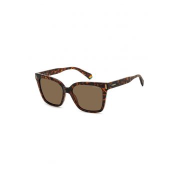 Ochelari de soare butterfly - lentile polarizate - Negru/Maro