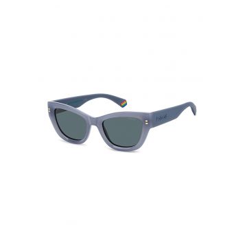 Ochelari de soare cat-eye cu lentile polarizate - Albastru prafuit