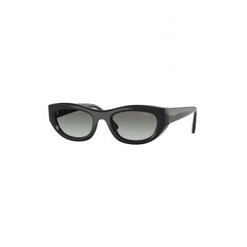 Ochelari de soare cat-eye cu lentile polarizate - Negru