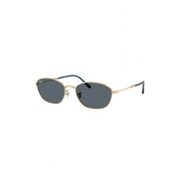 Ochelari de soare cu lentile ovale - Auriu/Transparent