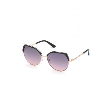 Ochelari de soare cu rama metalica - - Auriu/Negru