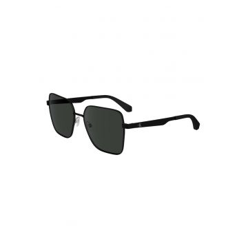 Ochelari de soare dama aviator cu lentile uni - Negru