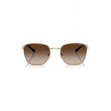 Ochelari de soare dama -  Plastic - Maro/Auriu