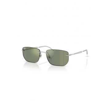 Ochelari de soare dreptunghiulari unisex - Argintiu inchis