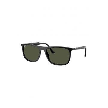Ochelari de soare dreptunghiulari unisex - Negru