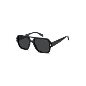 Ochelari de soare patrati cu lentile polarizate - Negru