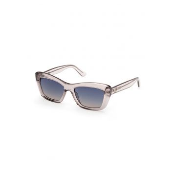 Ochelari de soare patrati cu model uni - Transparent