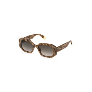 Ochelari de soare -  SFU815-540V83 - culoare maro-gri - lentile ø 54 mm - protectie UV400 - material acetat - include carcasa de marca