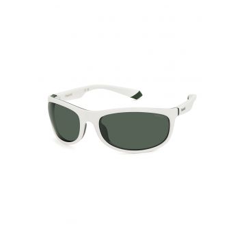 Ochelari de soare shield unisex polarizati - Alb murdar
