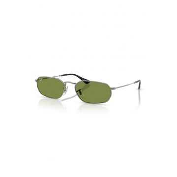 Ochelari de soare unisex cu logo discret - Argintiu