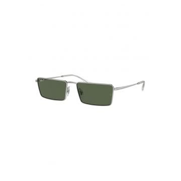 Ochelari de soare unisex cu rama metalica Emy - Argintiu