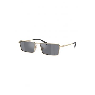 Ochelari de soare unisex cu rama metalica Emy - Auriu