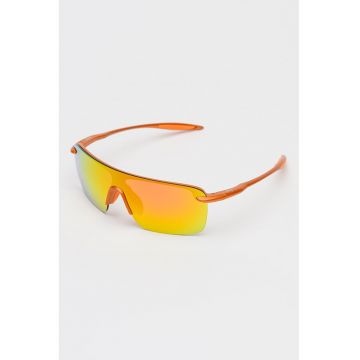 Ochelari de soare unisex shield polarizati Palulu - Portocaliu neon