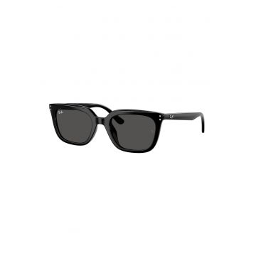 Ochelari de soare wayfarer unisex cu lentile uni - Negru