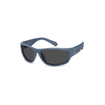 Ochelari de soare wrap cu lentile polarizate - Albastru inchis