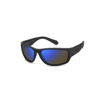 Ochelari de soare wrap cu lentile polarizate - Negru stins