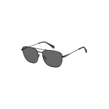 Ochelari de soare aviator cu lentile polarizate - Negru/Gri antracit