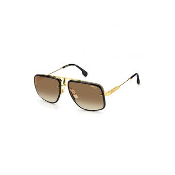Ochelari de soare aviator unisex - Auriu/Negru