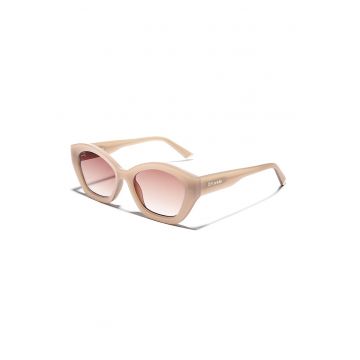 Ochelari de soare butterfly cu rama groasa - Bej deschis