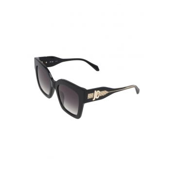 Ochelari de soare cat-eye cu lentile in degrade - 548954 - Auriu/Negru