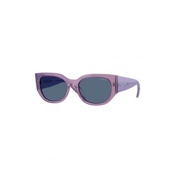 Ochelari de soare cat-eye cu logo - Lila