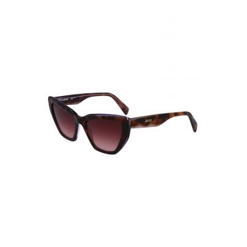 Ochelari de soare cat-eye - Maro inchis/Violet