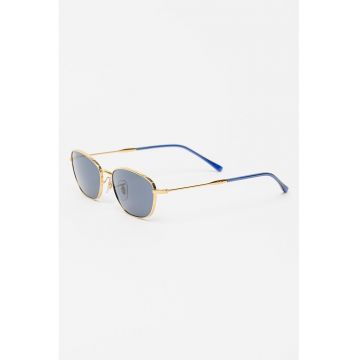 Ochelari de soare cu lentile ovale - Auriu/Transparent