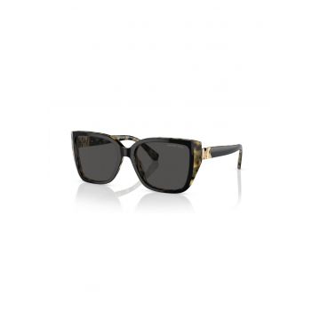 Ochelari de soare cu model fluture si logo discret - Negru