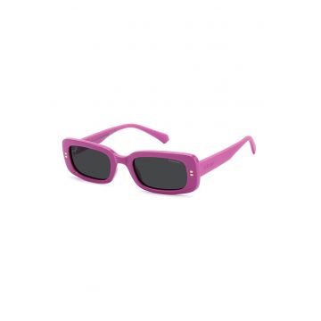 Ochelari de soare dreptunghiulari polarizati - Fucsia