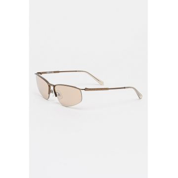 Ochelari de soare ovali cu rama metalica - Bronz
