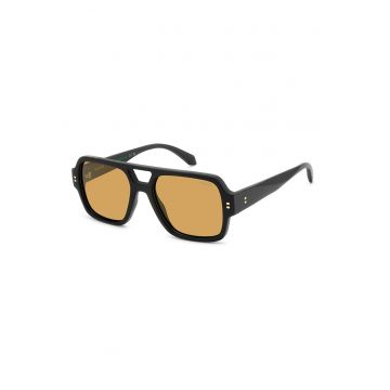 Ochelari de soare patrati cu lentile polarizate - Auriu/Negru