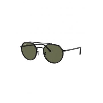 Ochelari de soare rotunzi unisex - Negru