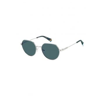Ochelari de soare rotunzi unisex polarizati - Argintiu