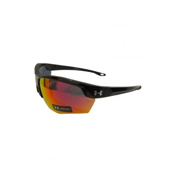 Ochelari de soare shield cu lentile oglinda si model unisex Yard Dual - Negru