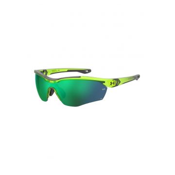 Ochelari de soare shield cu lentile oglinda Yard Pro - Gri/Verde lime