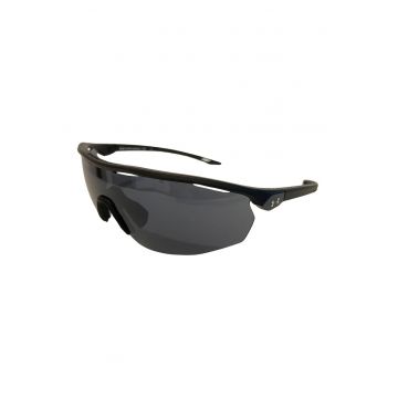 Ochelari de soare shield cu lentile uni - Negru carbon