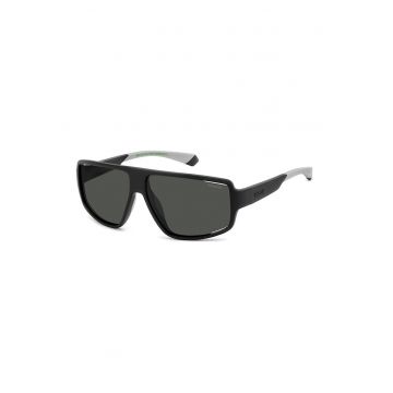 Ochelari de soare shield cu lenvvtile polarizate - Negru/Gri deschis