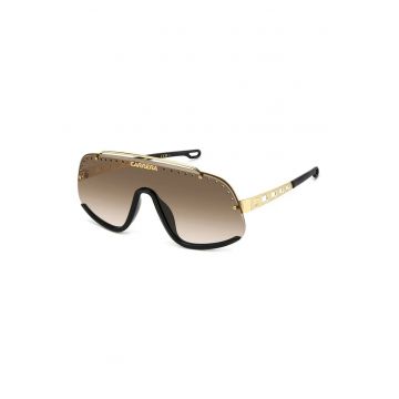 Ochelari de soare shield cu model unisex - Auriu/Negru