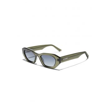 Ochelari de soare unisex cu lentile in degrade - Verde sparanghel